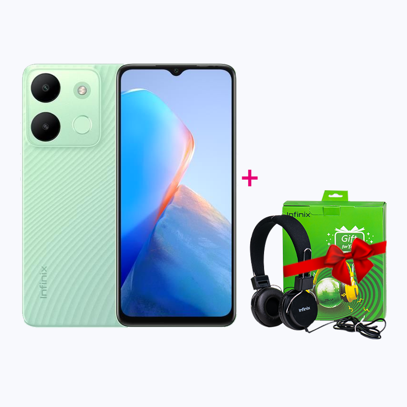 Infinix Smart 7 X6515 - 64 Go - 7 Go RAM (4+3 extensible) + Casque INFINIX Gift