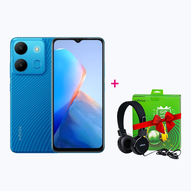 Infinix Smart 7 X6515 - 64 Go - 7 Go RAM (4+3 extensible) + Casque INFINIX Gift
