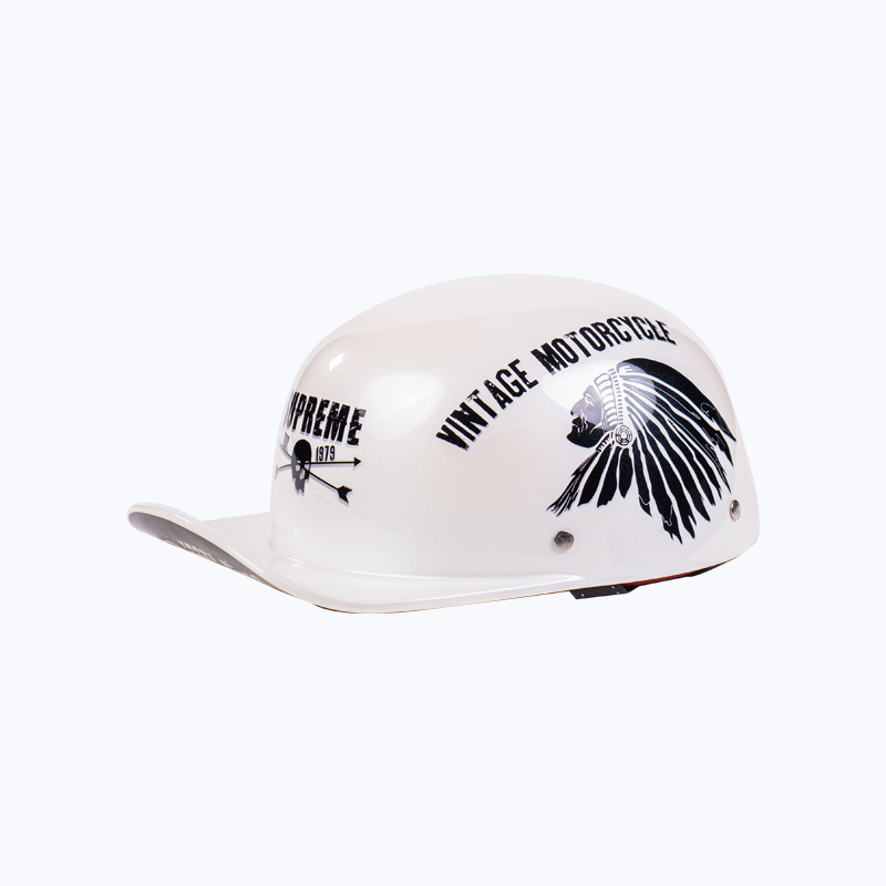 Casque retro motocycle INDIANS - TIGER