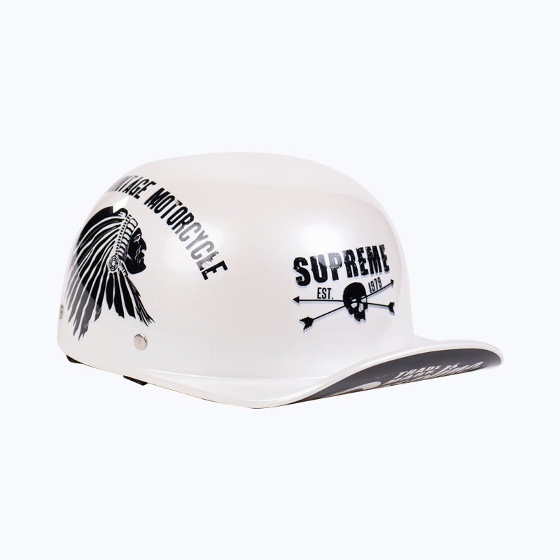 Casque retro motocycle INDIANS - TIGER