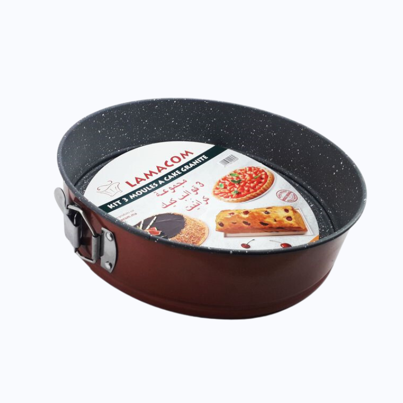 KIT DE 3 MOULES CAKE GRANITE
