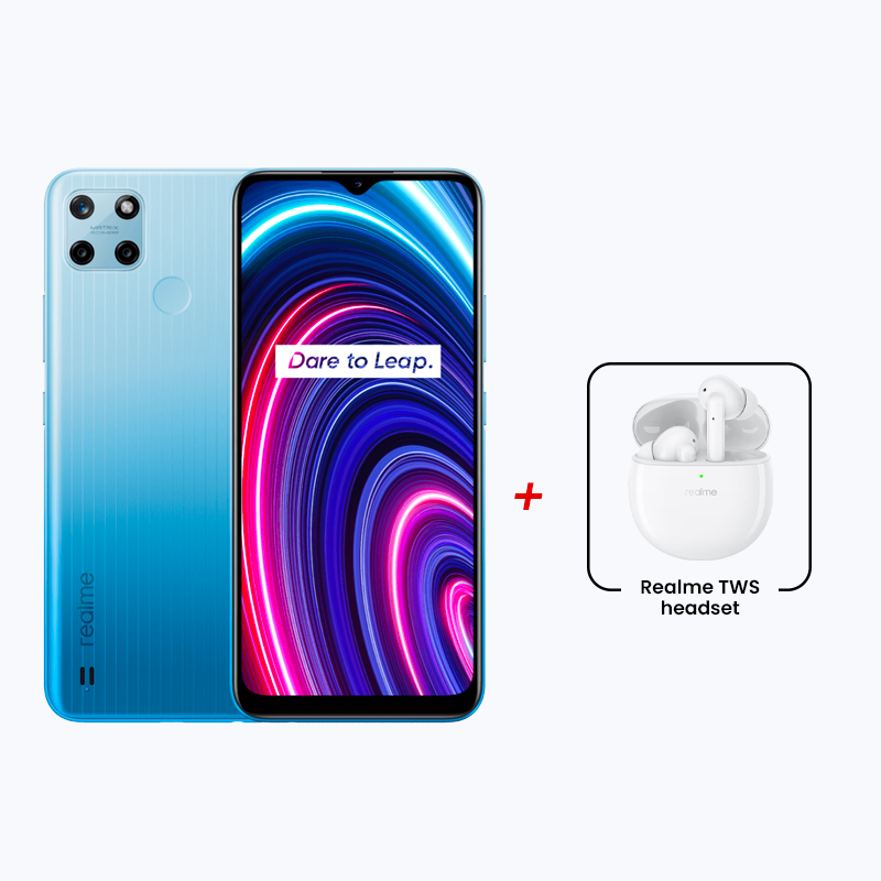 realme C25Y RMX3269 + realme TWS headset RMA210