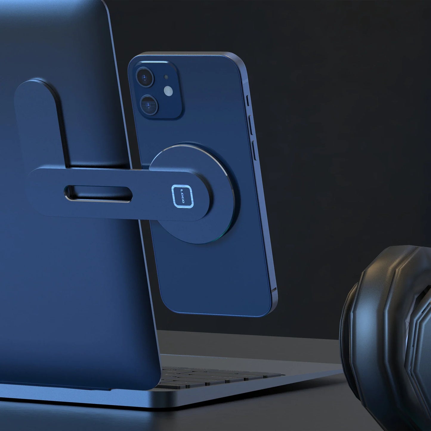 Support de Téléphone Magnétique pour ordinateur pliable et portable - REMAX