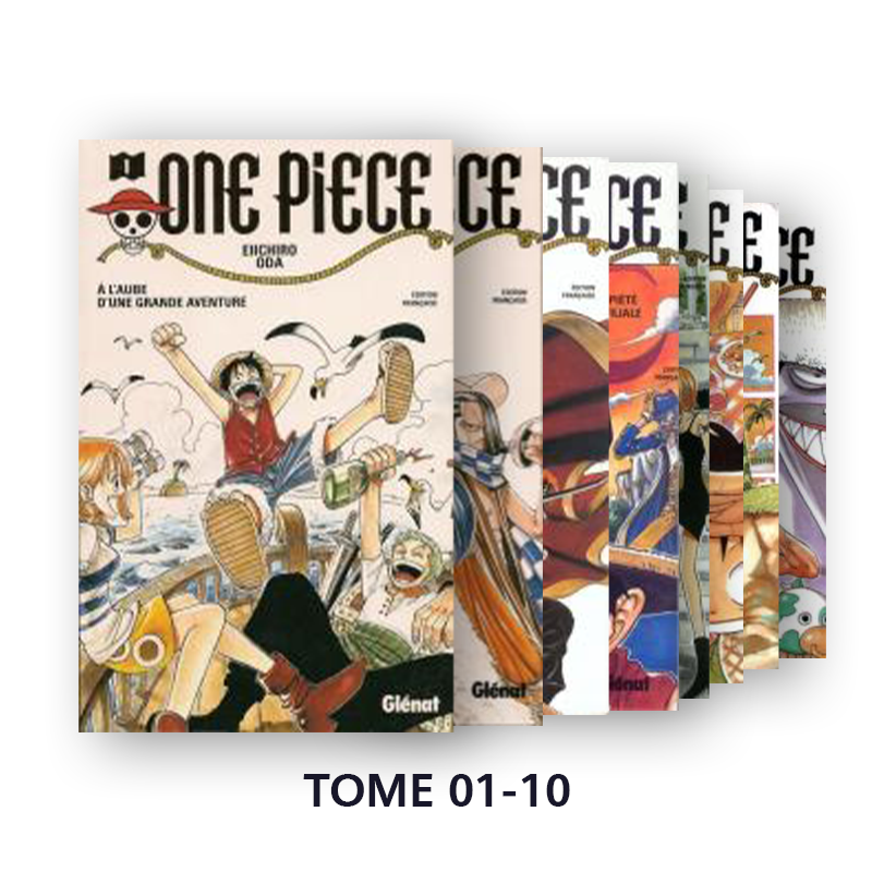 Pack BD ONE PIECE TOME 01 à 10: édition originale chez Taiga