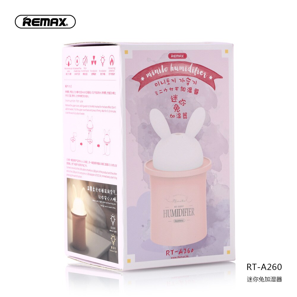 Humidificateur d'air & diffuseur d'huile essentielle REMAX RT-A260