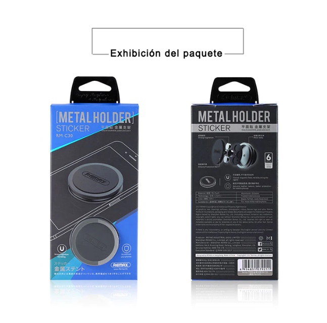 Support magnétique pour Voiture REMAX RM-C30