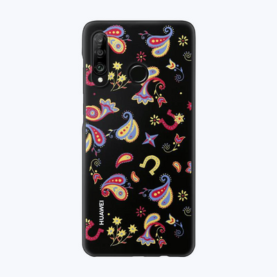 Cover PC Case P30 Lite, Floral Black - HUAWEI