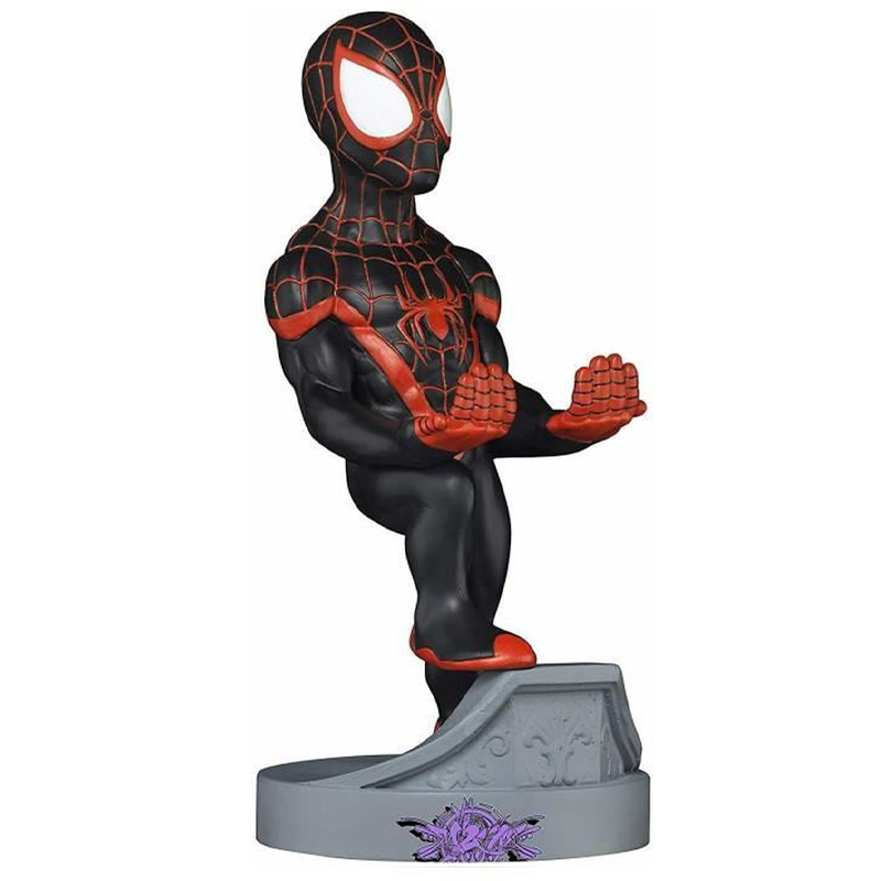 FIGURINE MILES SPIDERMAN - Support et Chargeur pour Manette et Smartphone Spiderman Iwaco   
