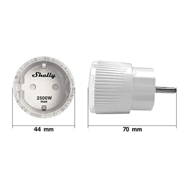 Prise connectée avec mesure de consommation Plug S - Shelly – Taiga